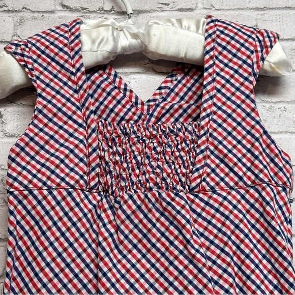 Fun to the 4th Size 3T Dress Patriotic USA Red White & Blue Checked July 4th - Picture 7 of 12